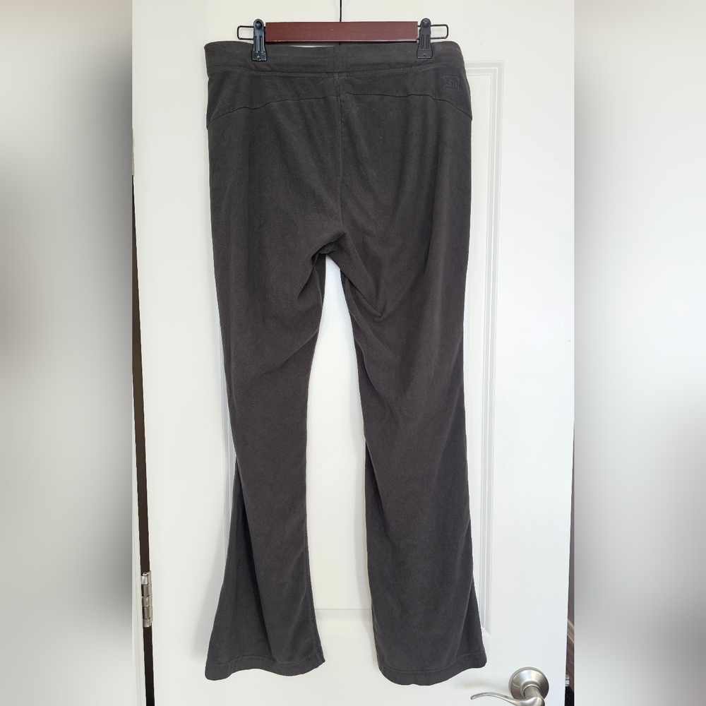 REI Women’s Fleece Pants Size Small Gray Flare Leg Cozy Outdoor Lounge - Picture 2 of 8